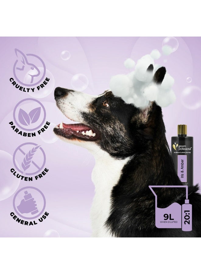 Groom Professional Iris & Amber Shampoo 450ml – Luxury Scented Dog Shampoo - Image 2